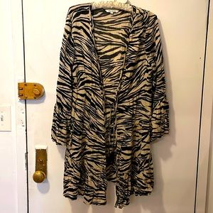 Blue Island Swim Zebra Cover Up